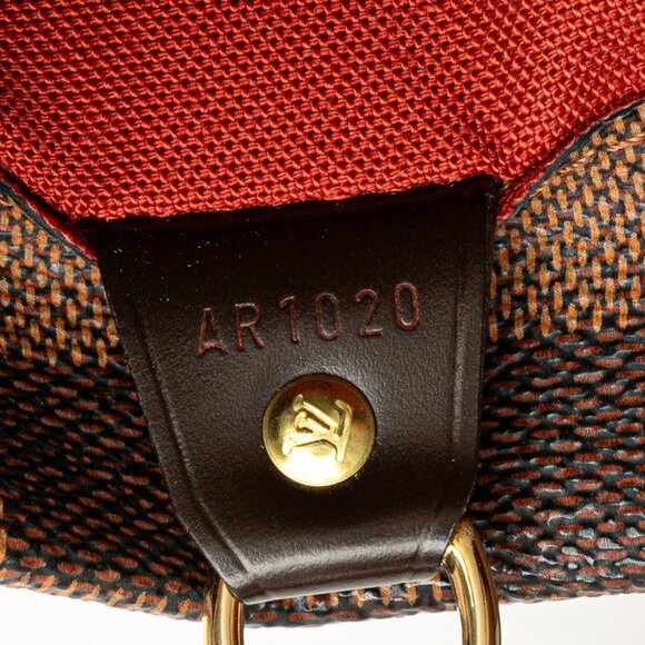 LOUIS VUITTON Brown Damier Leather Tote Bag - Picture 9 of 10